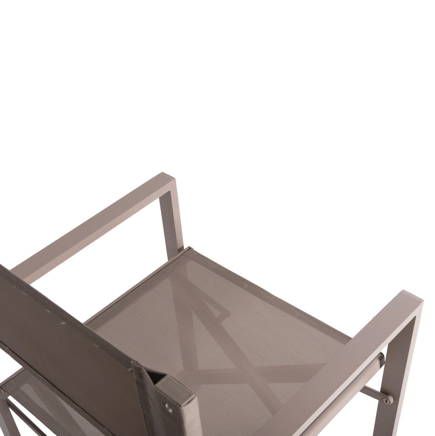 Алуминиев режисьорски стол DUPRE бежов цвят 57x48,5x85.5