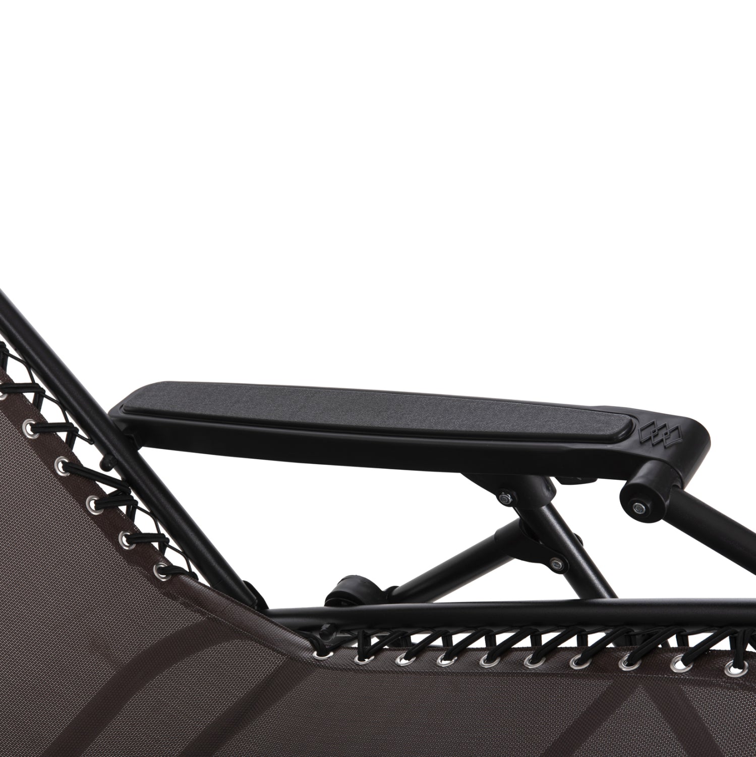 Стол сгъваем -шезлонг Релакс кафяв-черен цвят 67x145x110см