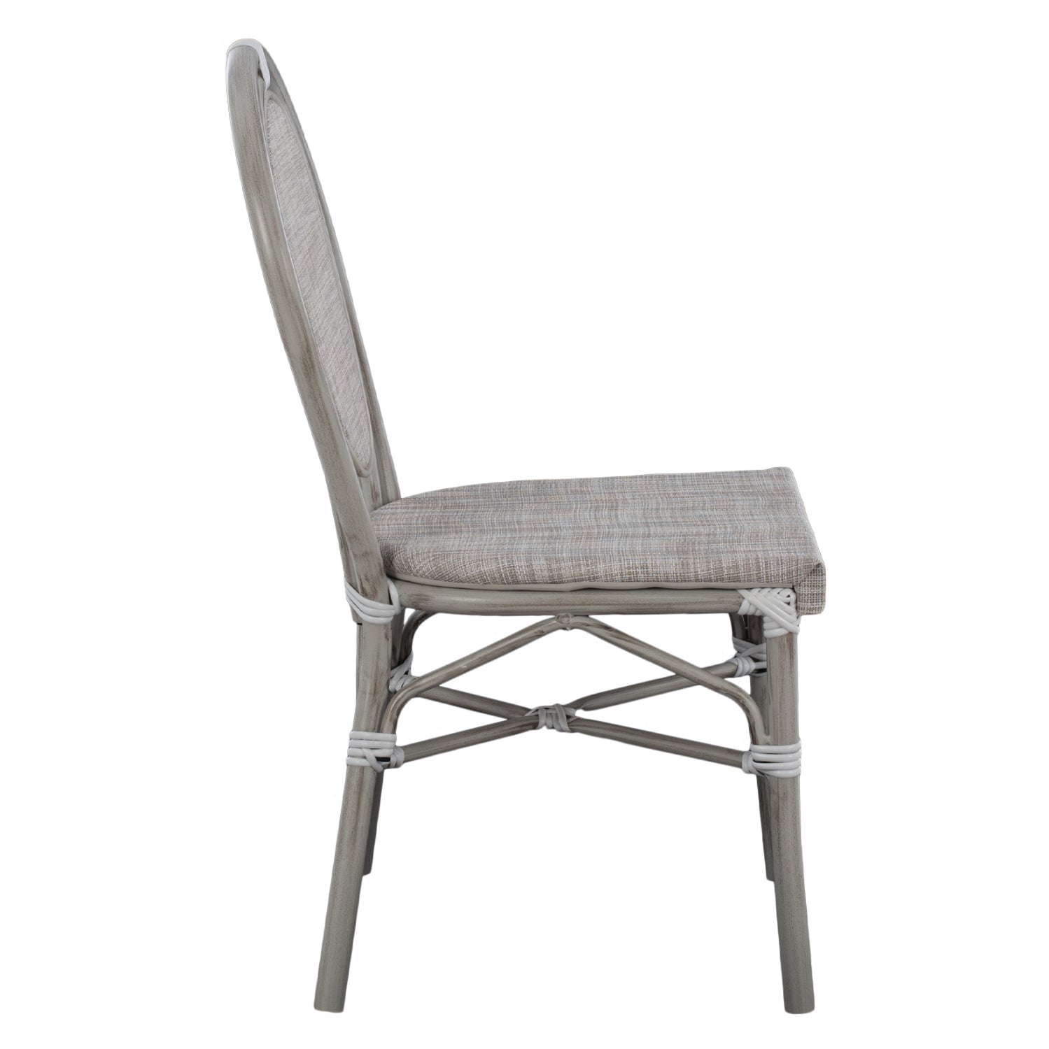 Стол  алуминиев BAMBOO  сив цвят  45x57x88