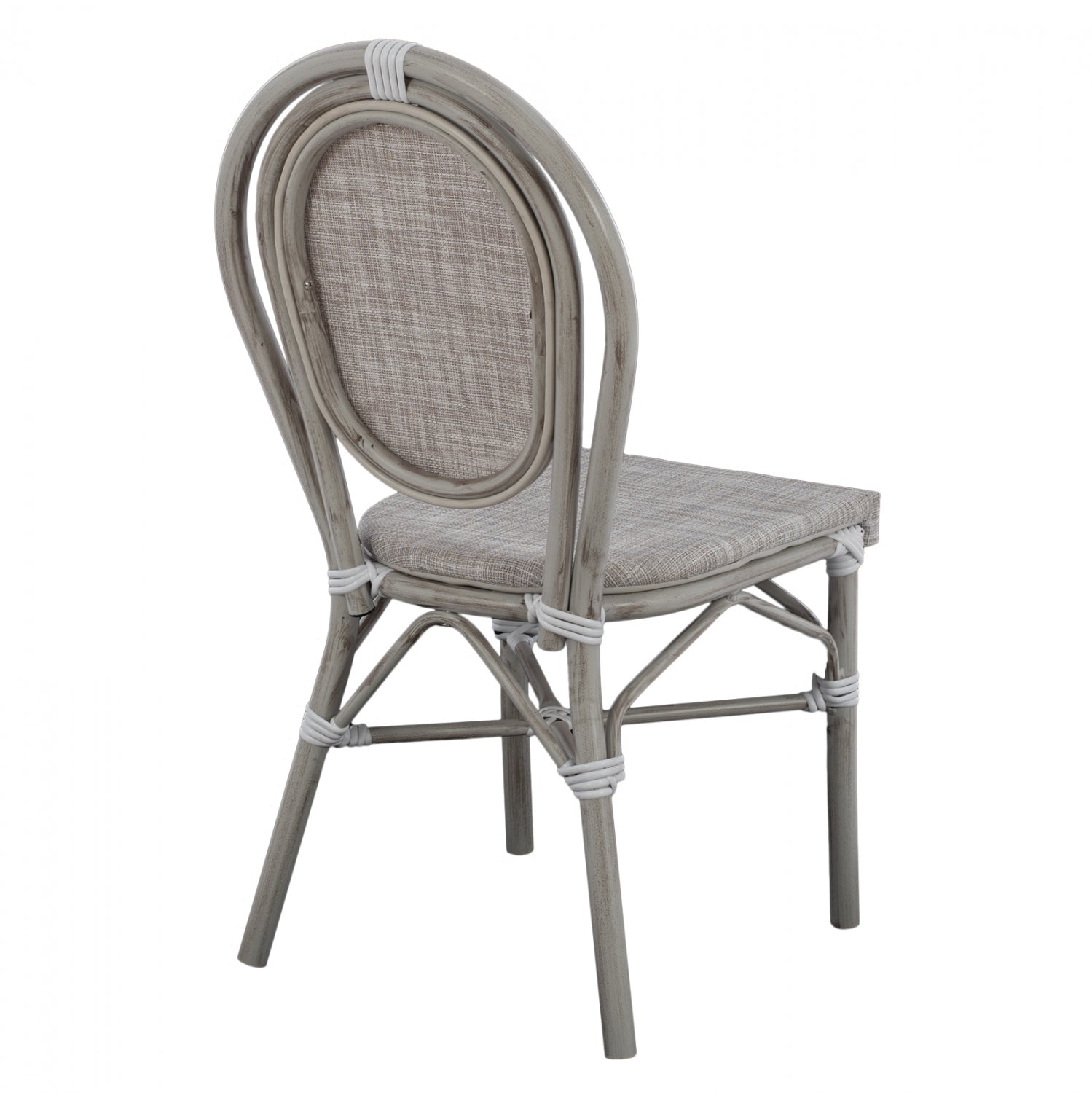 Стол  алуминиев BAMBOO  сив цвят  45x57x88