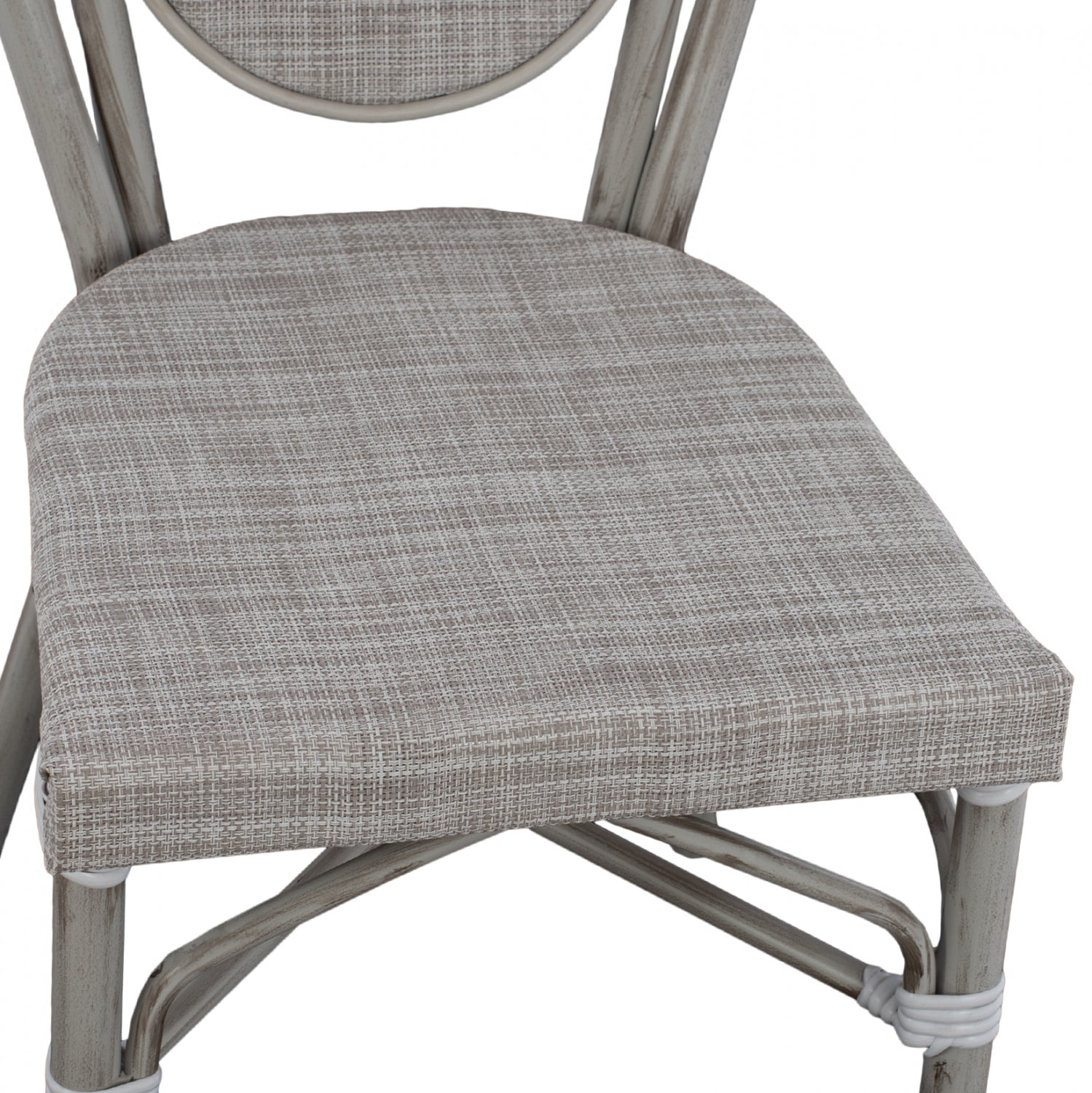 Стол  алуминиев BAMBOO  сив цвят  45x57x88