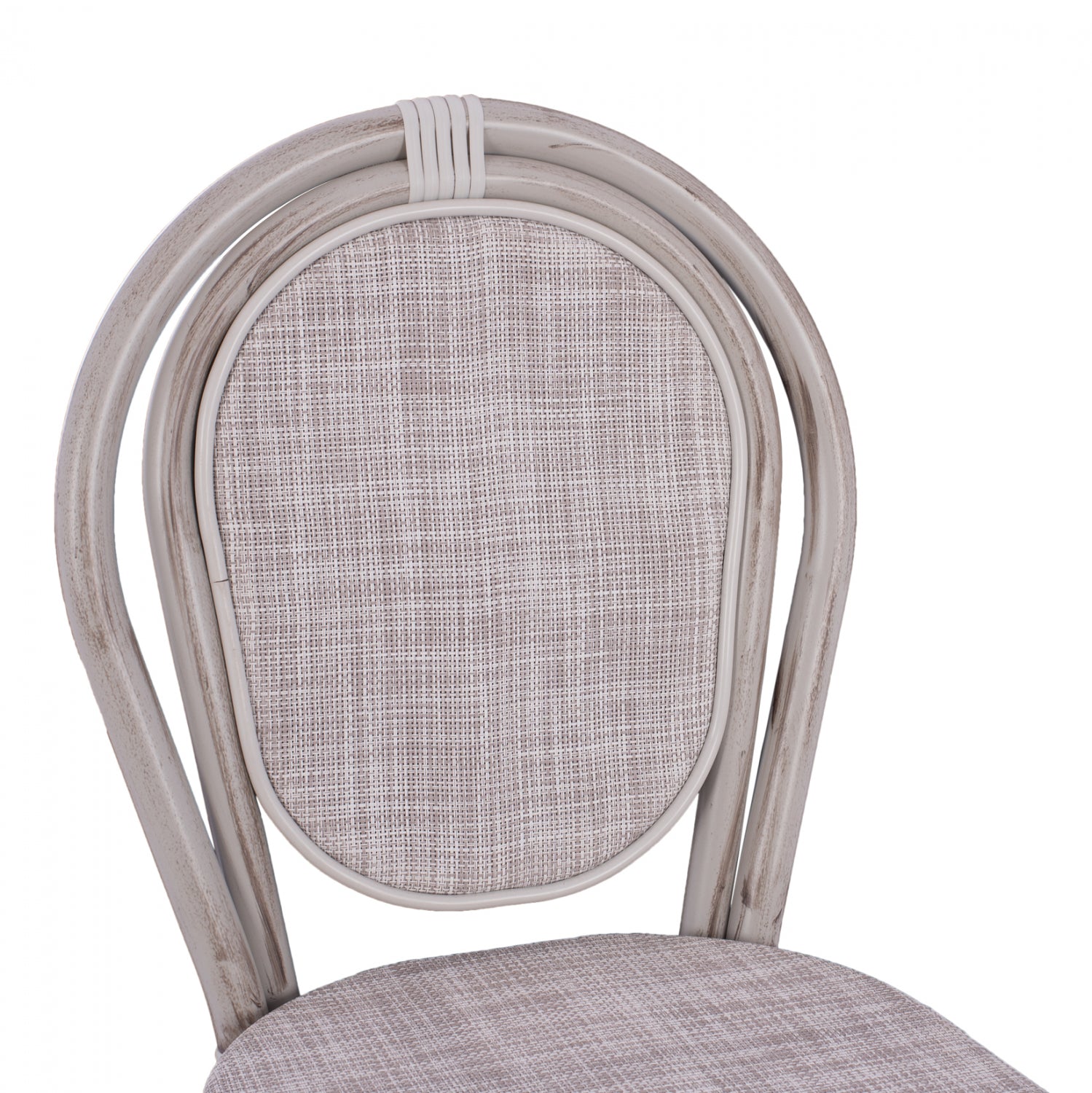 Бар стол Бамбо бял цвят 41x52x116