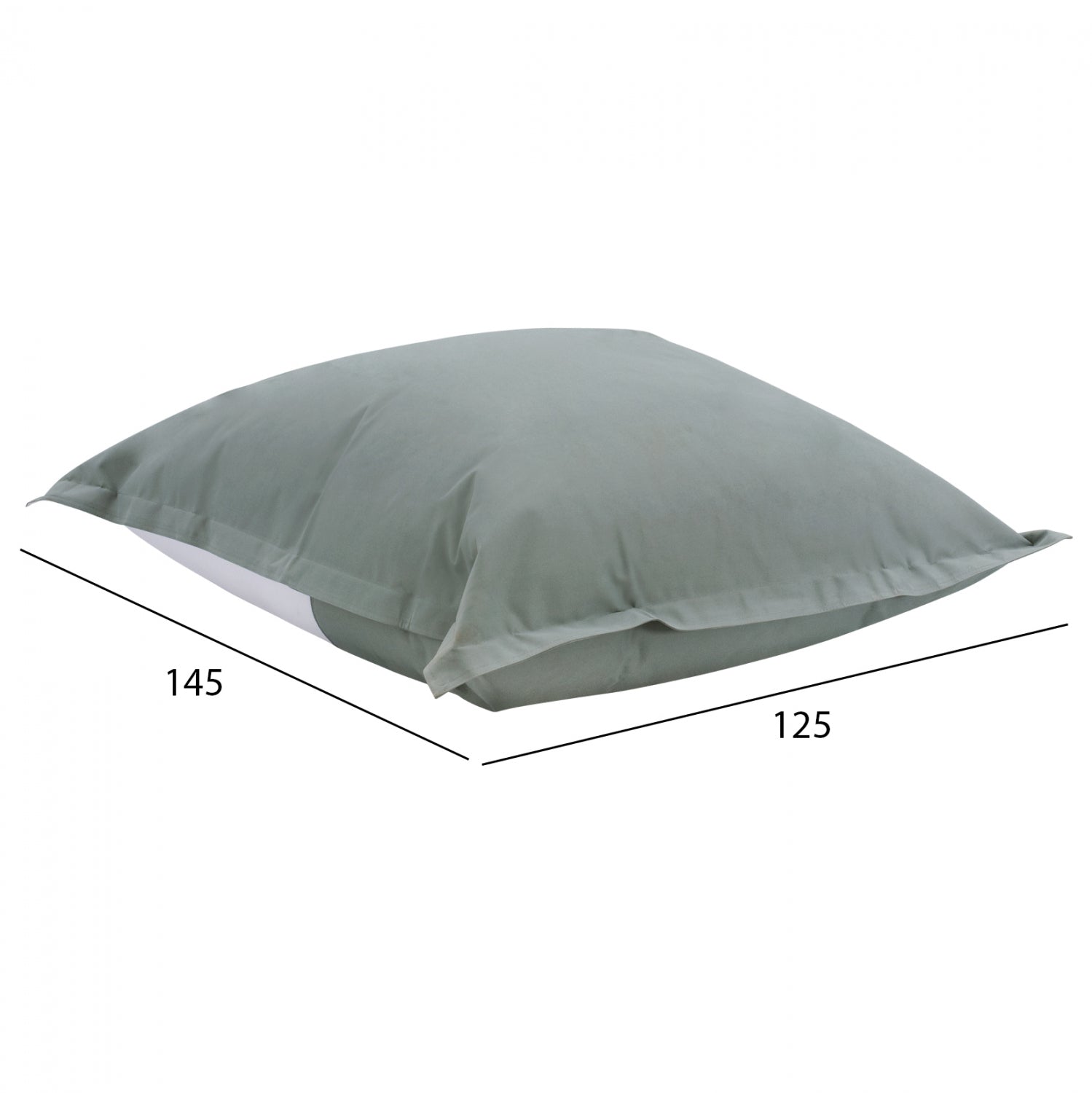 Пуф  BLOOM сив цвят 125x145-см