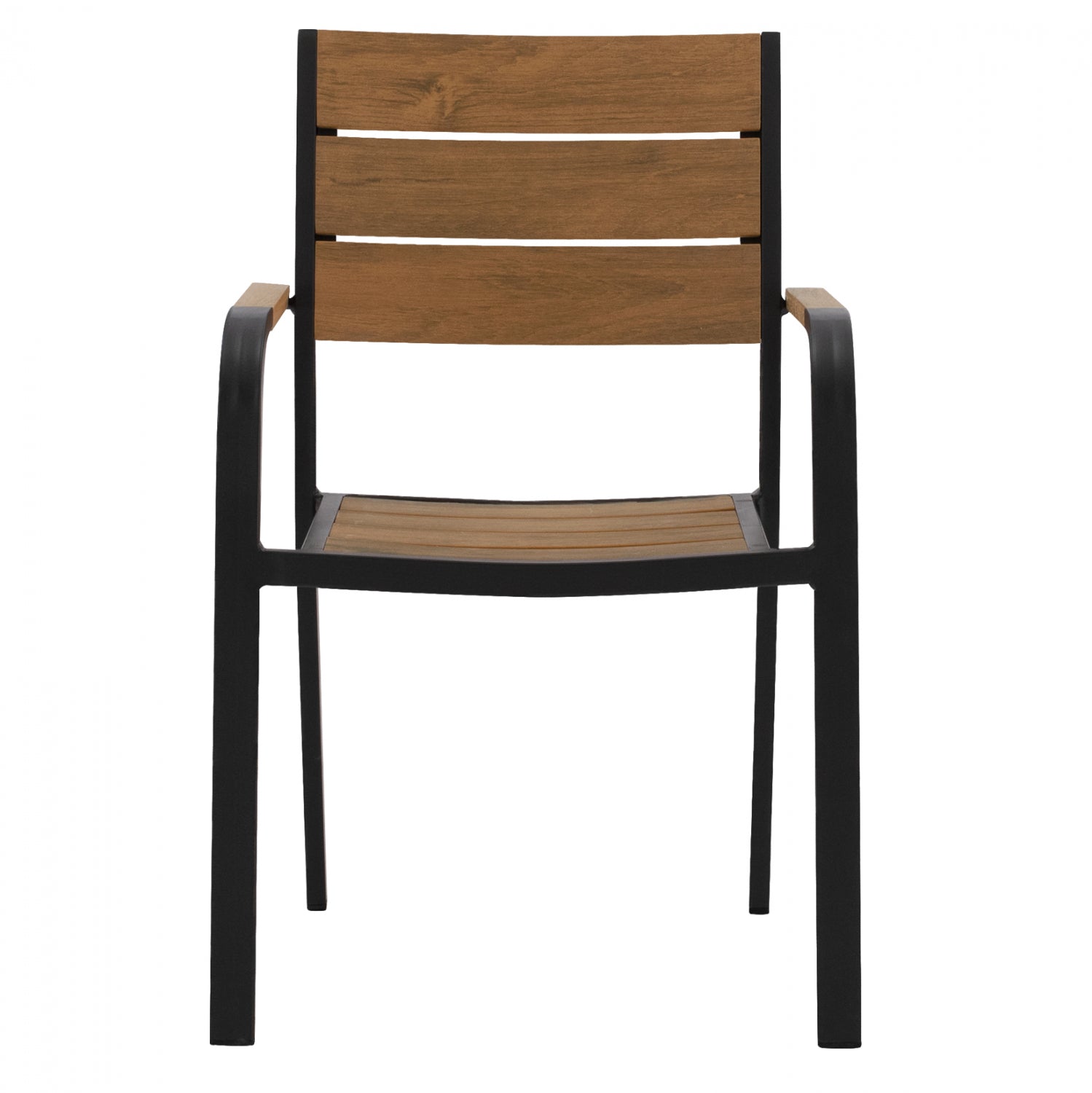 Кресло SAGA алуминий цвят натурал-антрацит  55x52x86