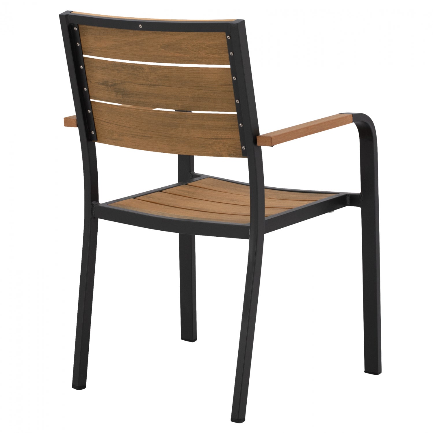 Кресло SAGA алуминий цвят натурал-антрацит  55x52x86