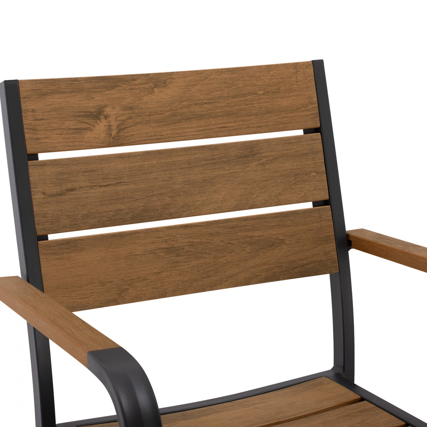 Кресло SAGA алуминий цвят натурал-антрацит  55x52x86