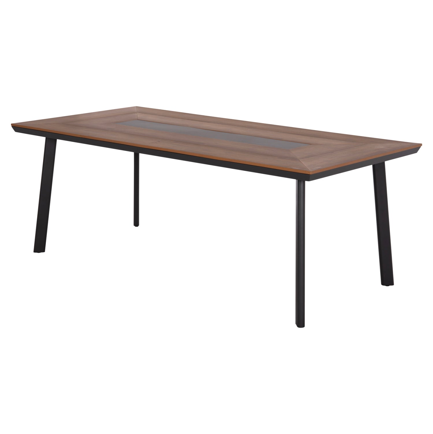 Алуминиева маса Табер цвят сив-натурал 200/100см