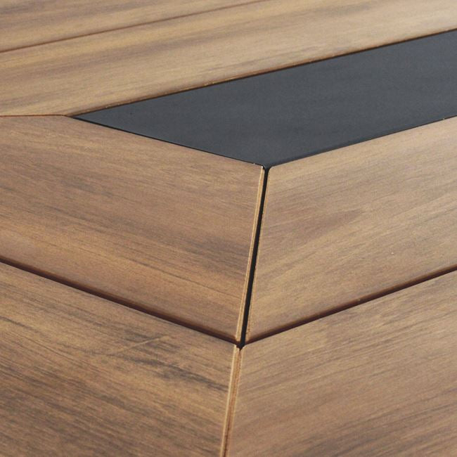 Градински комплект SAGA 7части в сив цвят КГ5233.02 с маса 200x100x75