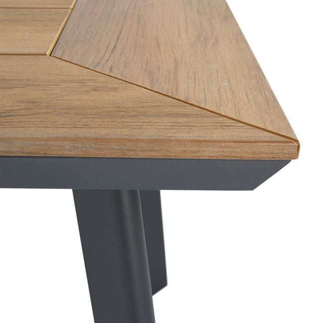 Градински комплект SAGA 7 бр сив цвят с маса 160x90x76 см./КГ5240.02