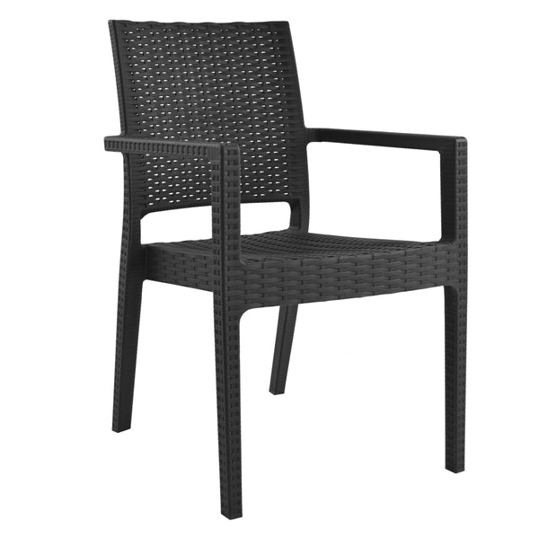 Полипропиленов стол KAGANU тъмно сив, 57x55.5x89 см