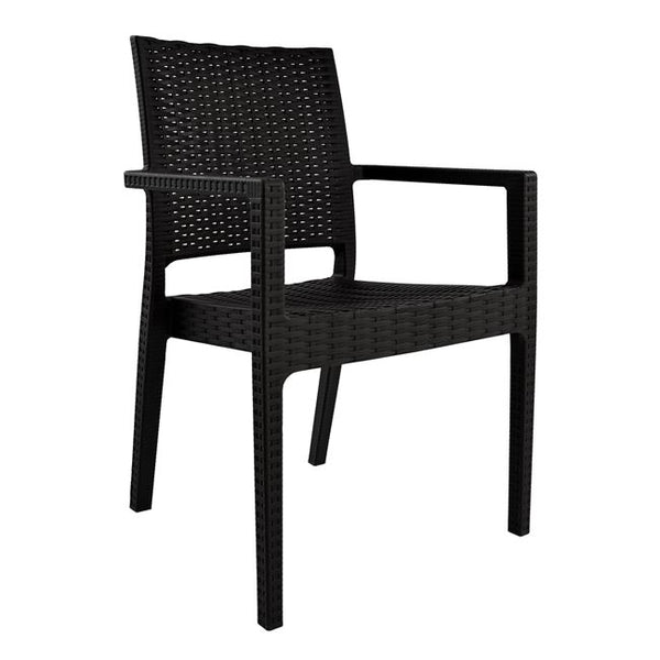 Полипропиленов стол  КAGANU тъмно кафяв 57x55.5x89 см