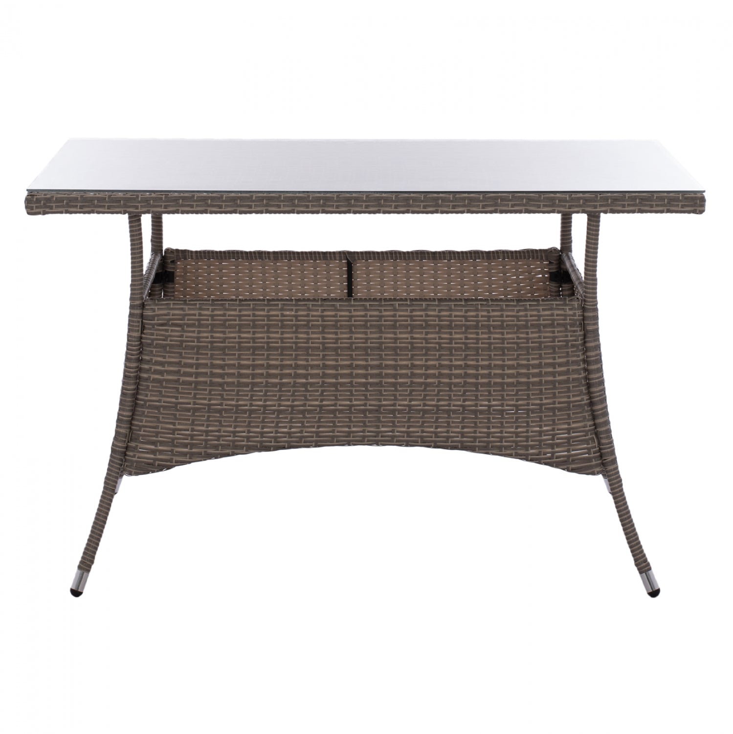 Ратанова маса/метал  120х70 см сива