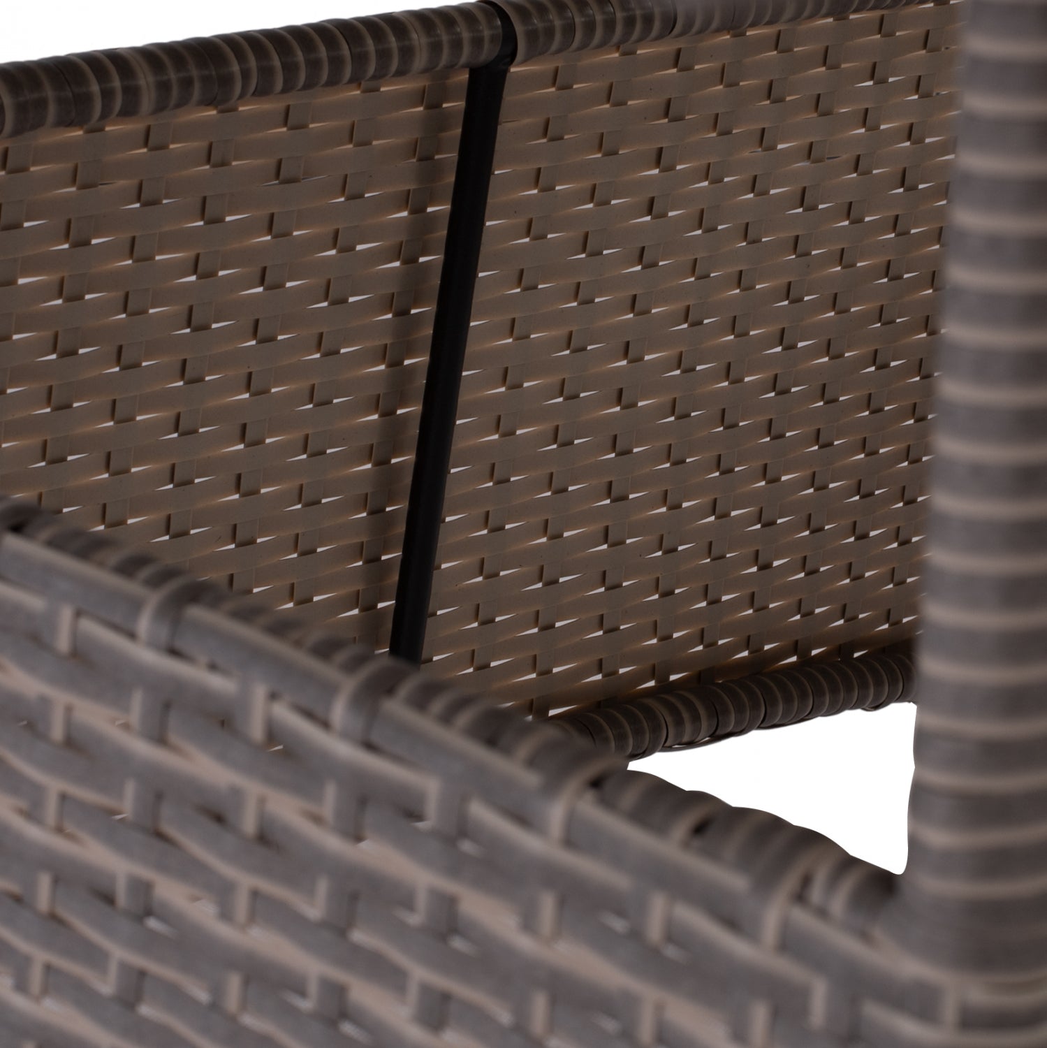 Ратанова маса/метал  120х70 см сива