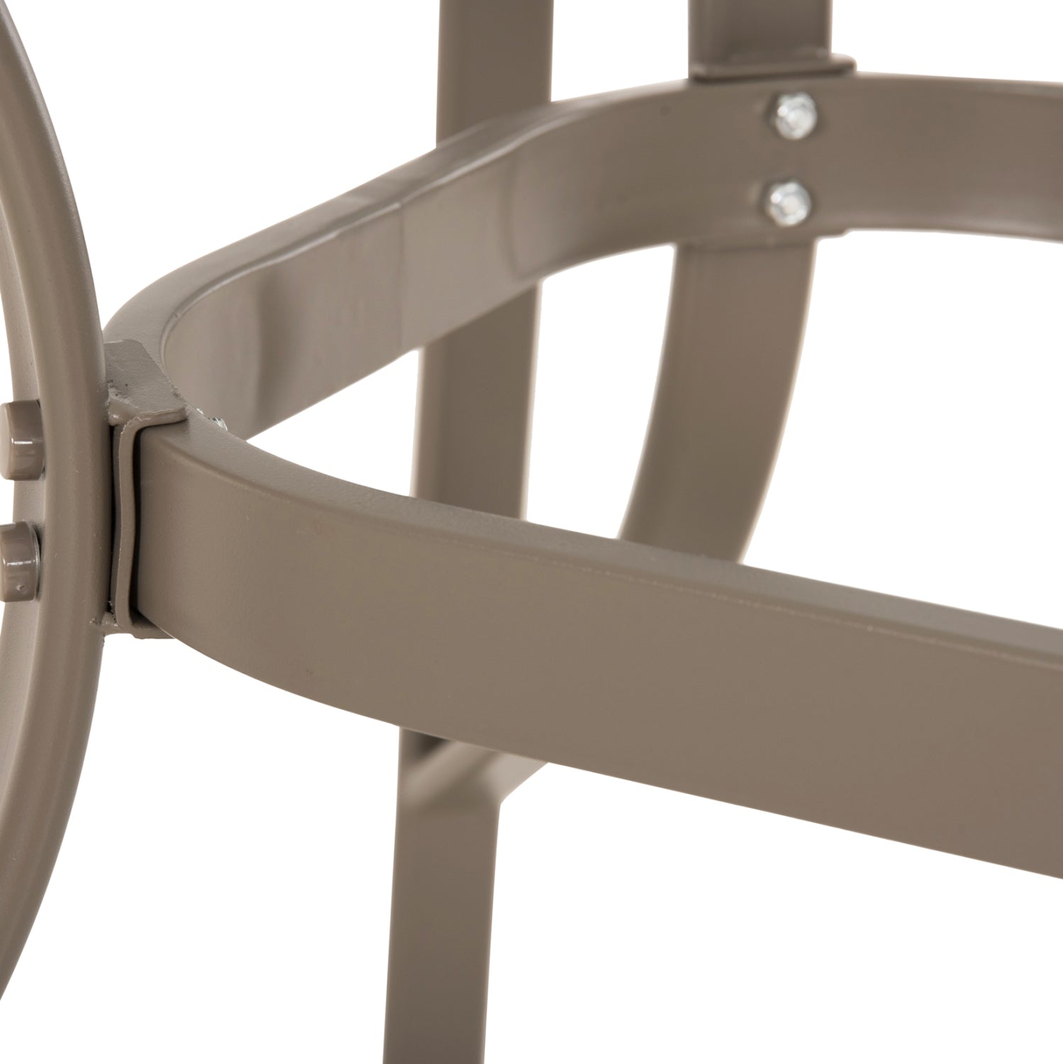 Маса Bruno 150x90x72см метална , шампанско с отвор за чадър φ38мм