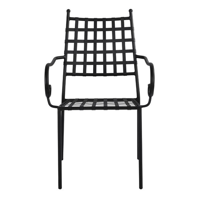 Стол  KENNEDY черен цвят метал 57x60x92