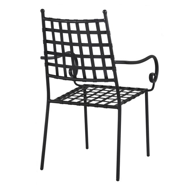 Стол  KENNEDY черен цвят метал 57x60x92