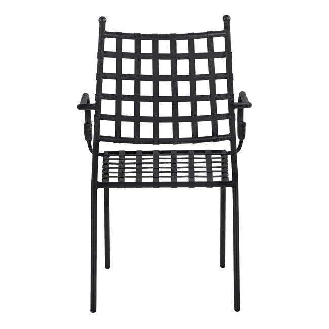 Стол  KENNEDY черен цвят метал 57x60x92