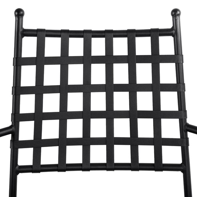 Стол  KENNEDY черен цвят метал 57x60x92