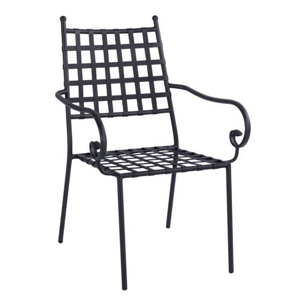 Стол  KENNEDY черен цвят метал 57x60x92