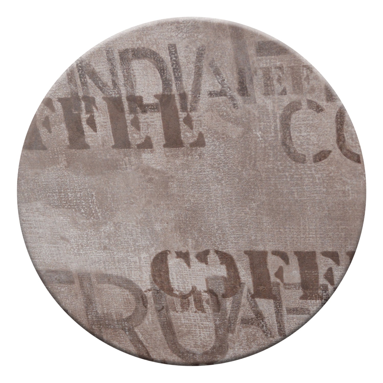 Плот за маса верзалит ф70 в цвят  кафяв/с надпис Кафе