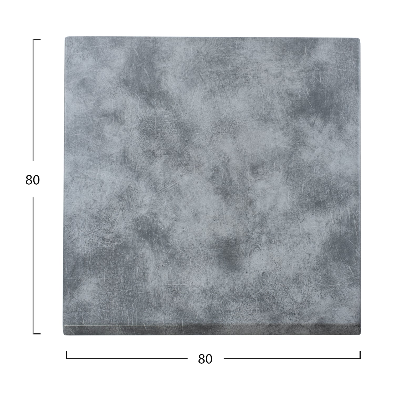 Верзалитов плот за маса 80х80 -цвят цимент