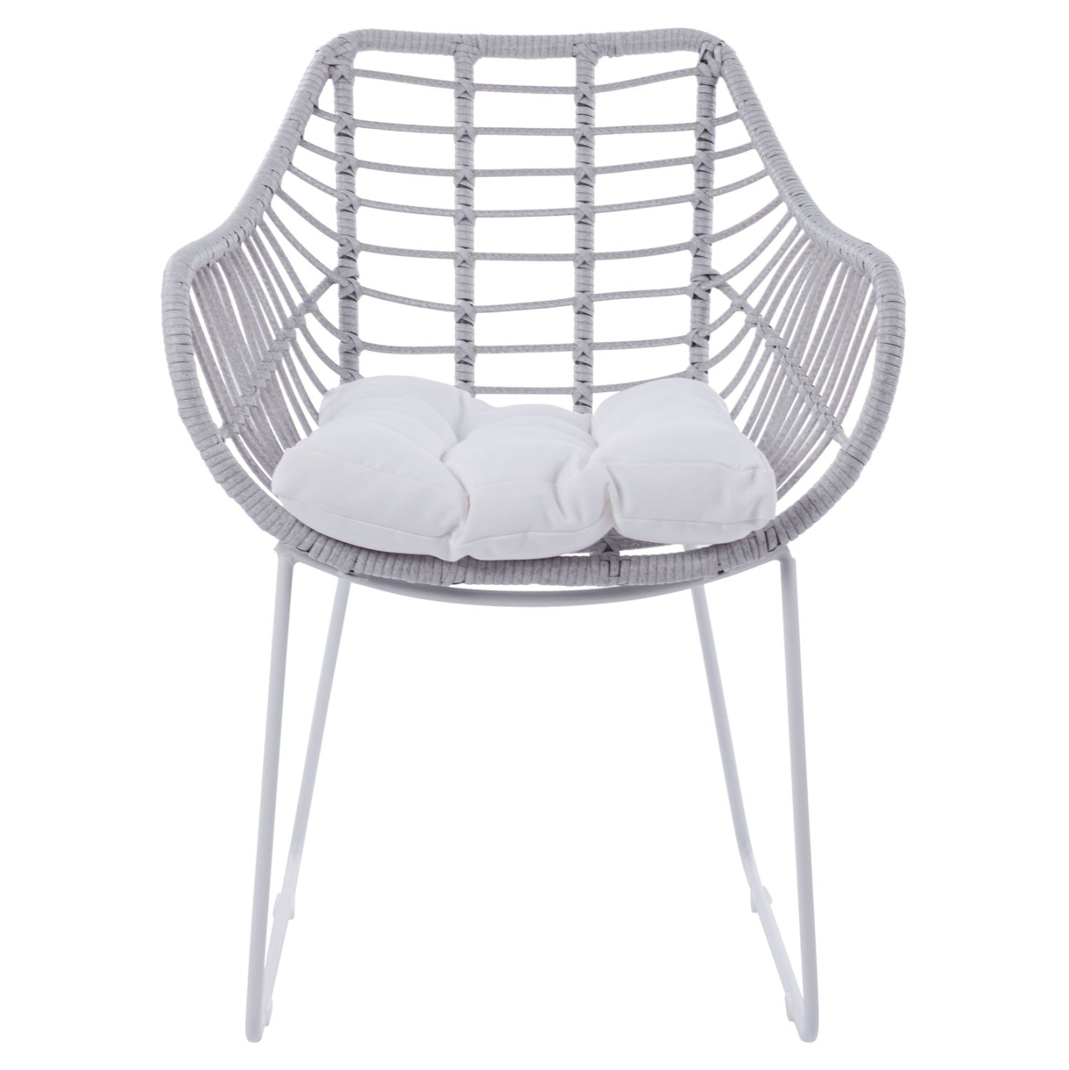 Кресло Алегра 2 -бял мат  60x56x84