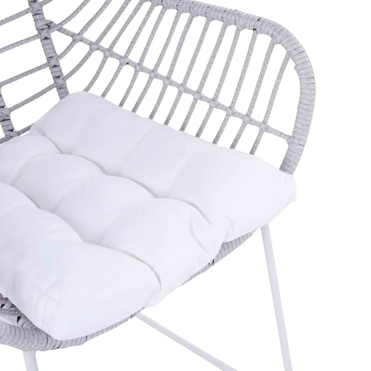 Кресло Алегра 2 -бял мат  60x56x84