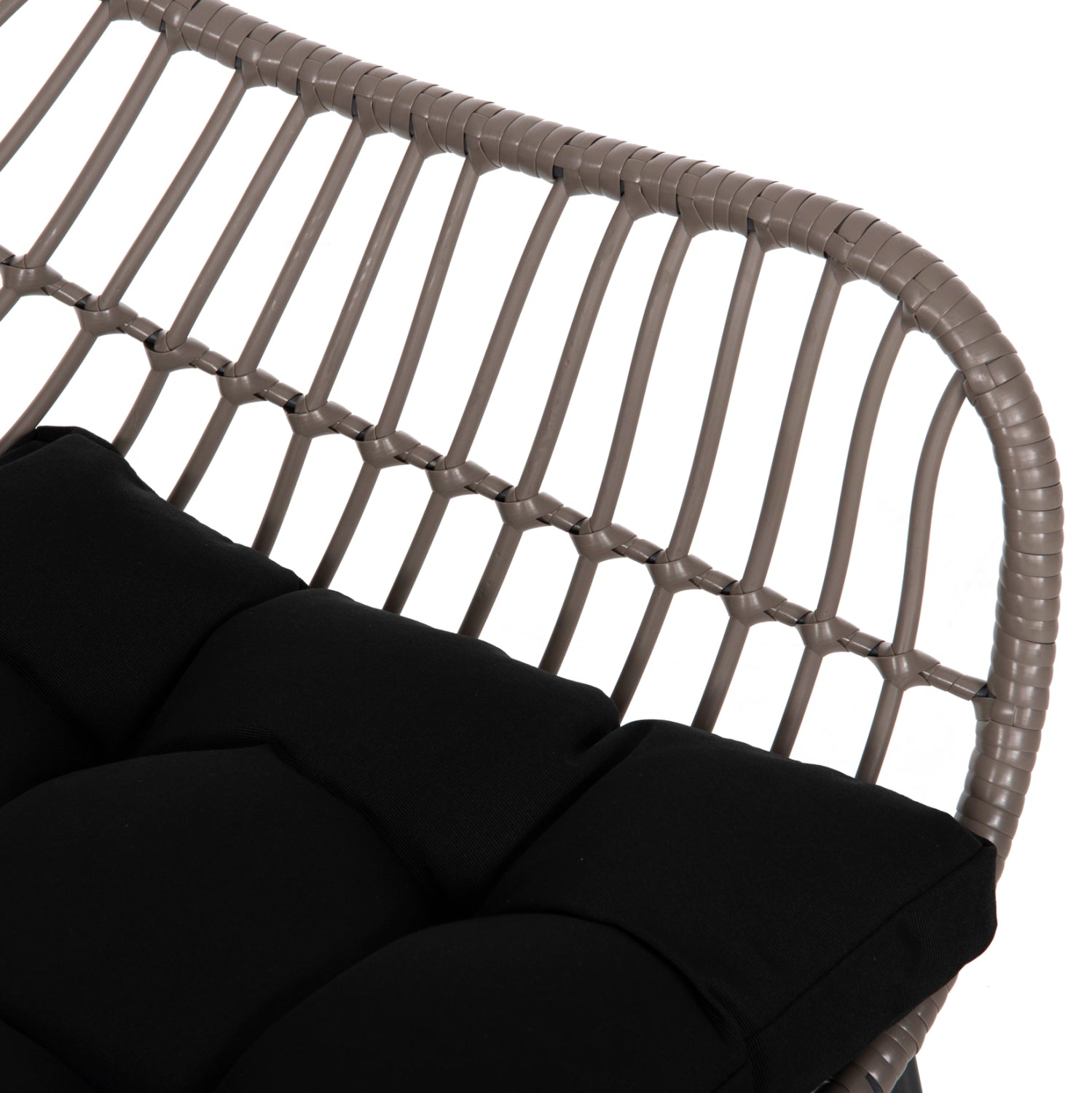 Кресло Алегра -цвят мока-сив 60x56x84