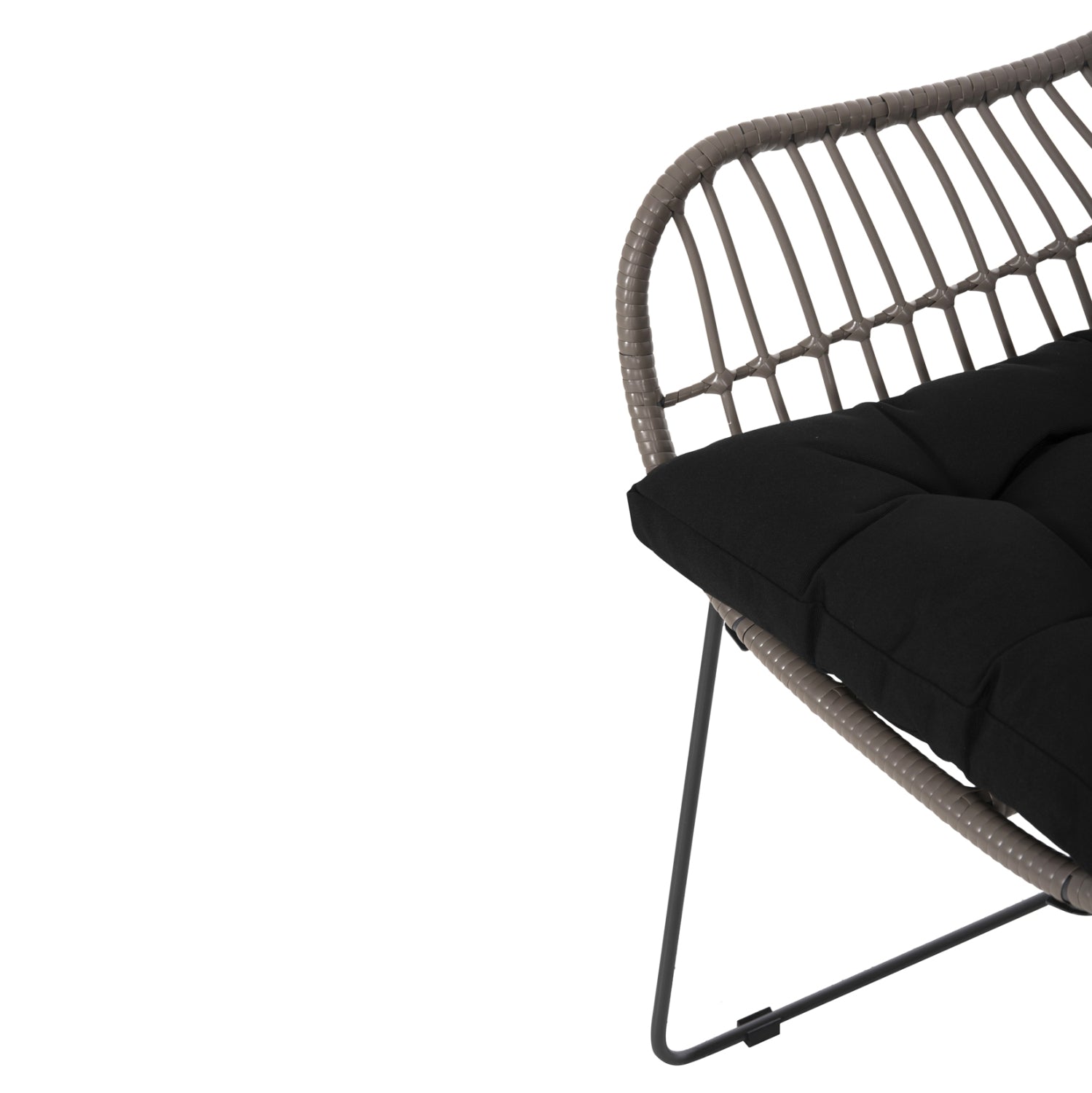 Кресло Алегра -цвят мока-сив 60x56x84