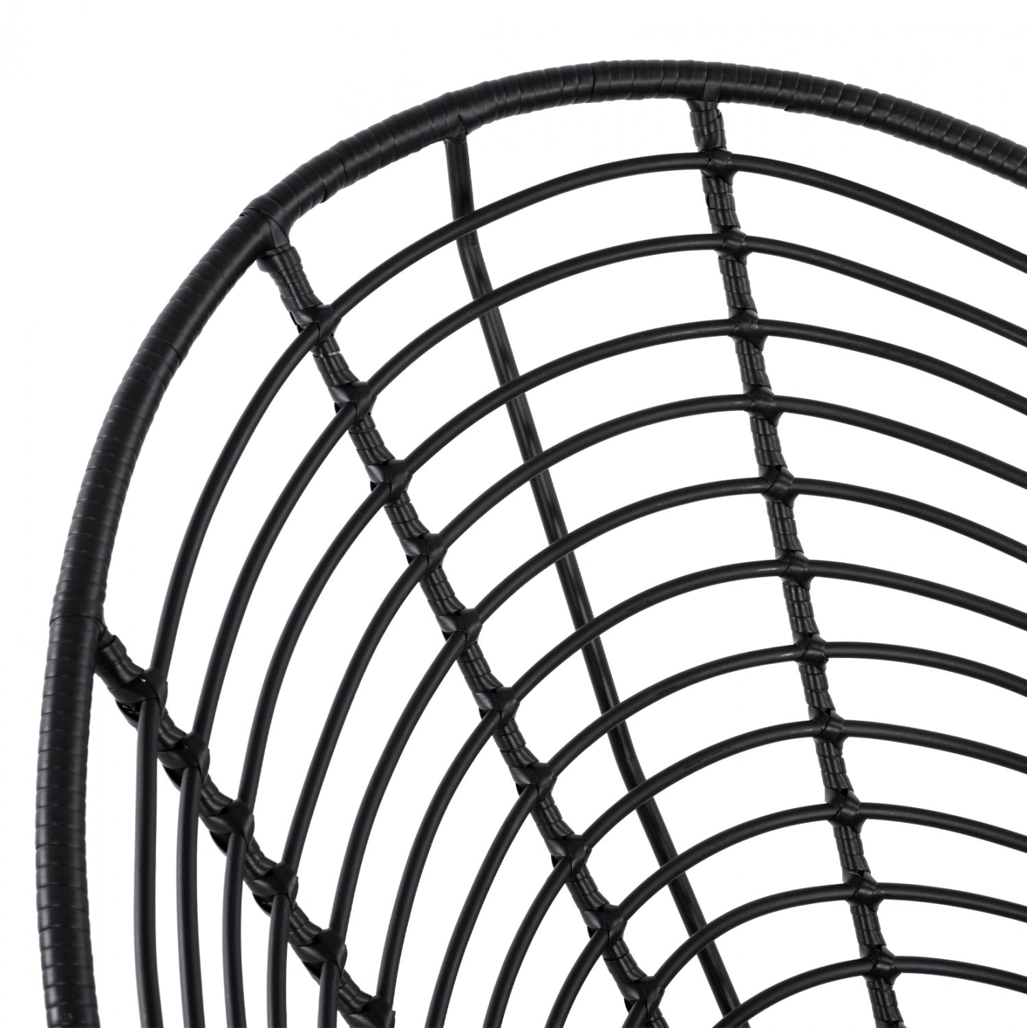 Ратаново кресло Алегра черен 73x78x88