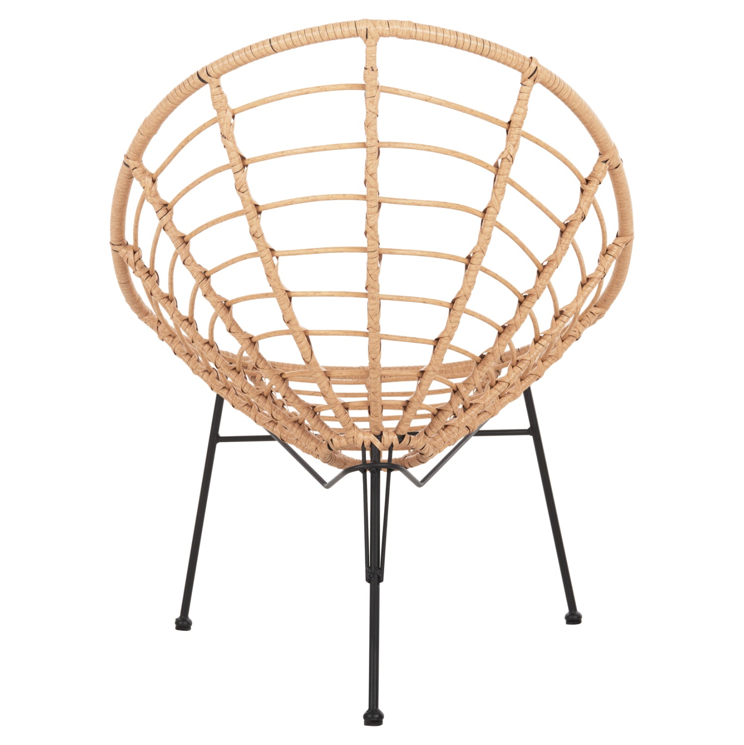 Метален стол  ALEGRA бежов 73x78x88см