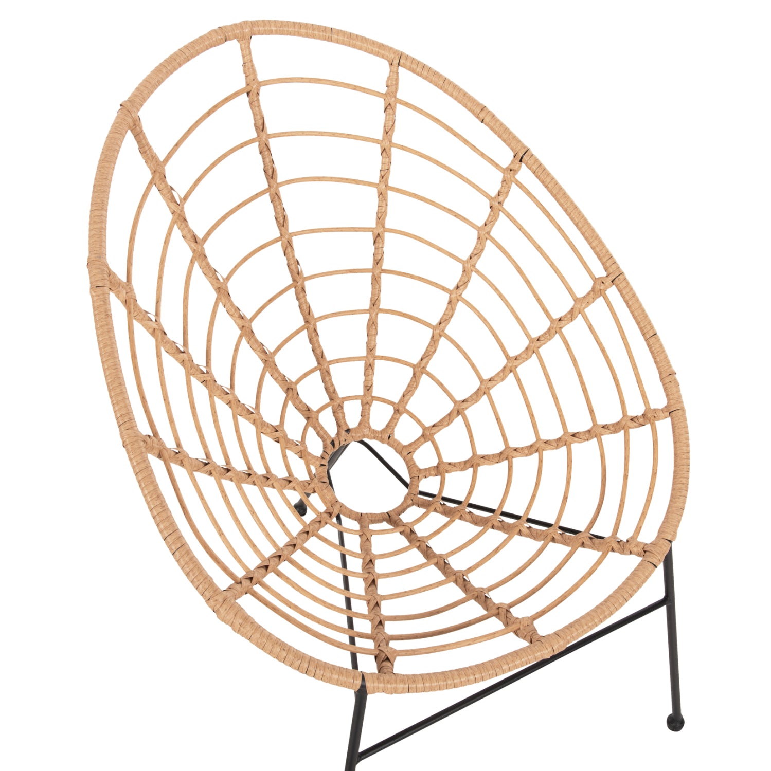 Метален стол  Аллегра , бежов 73x78x88см