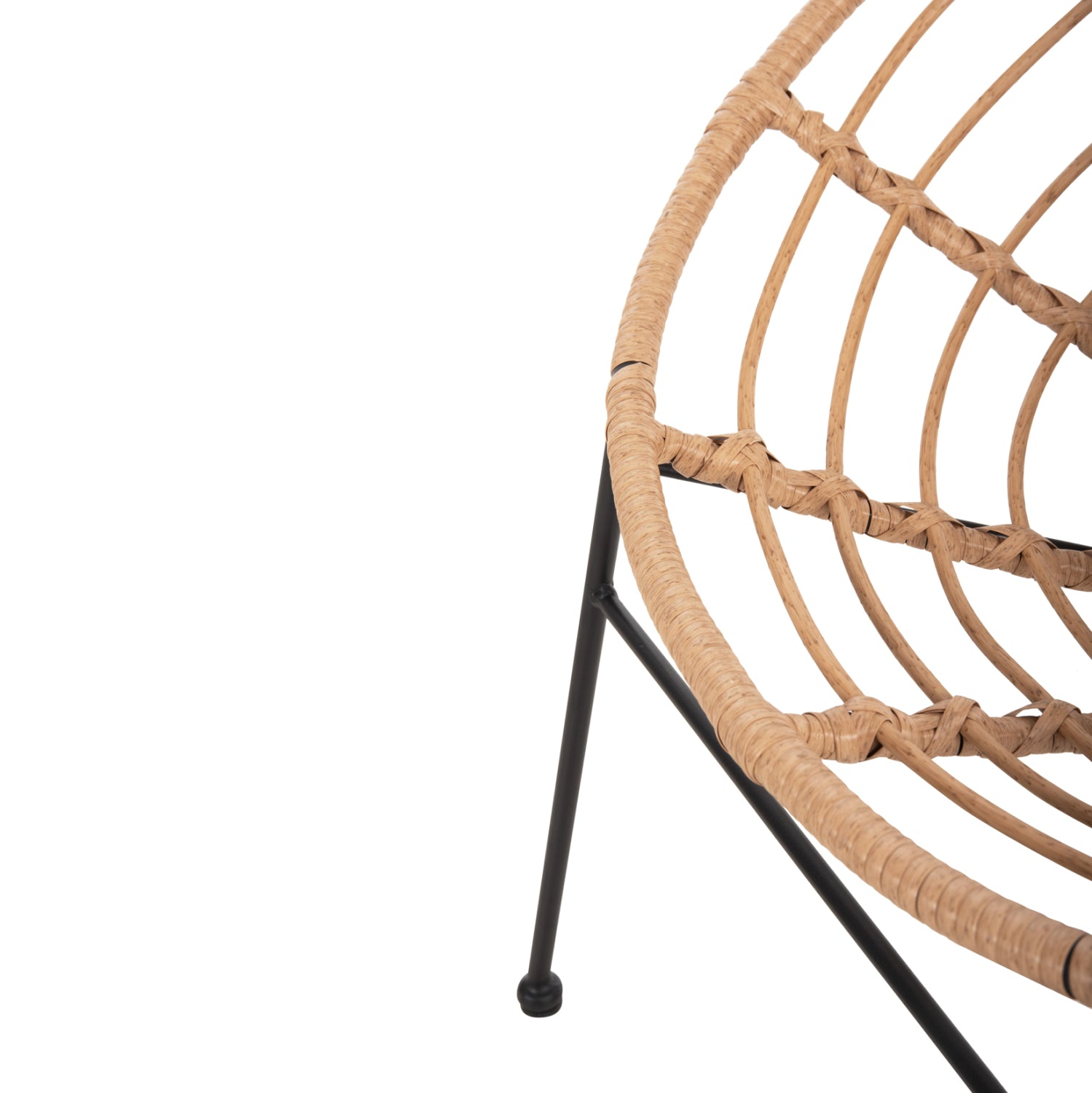 Метален стол  Аллегра , бежов 73x78x88см