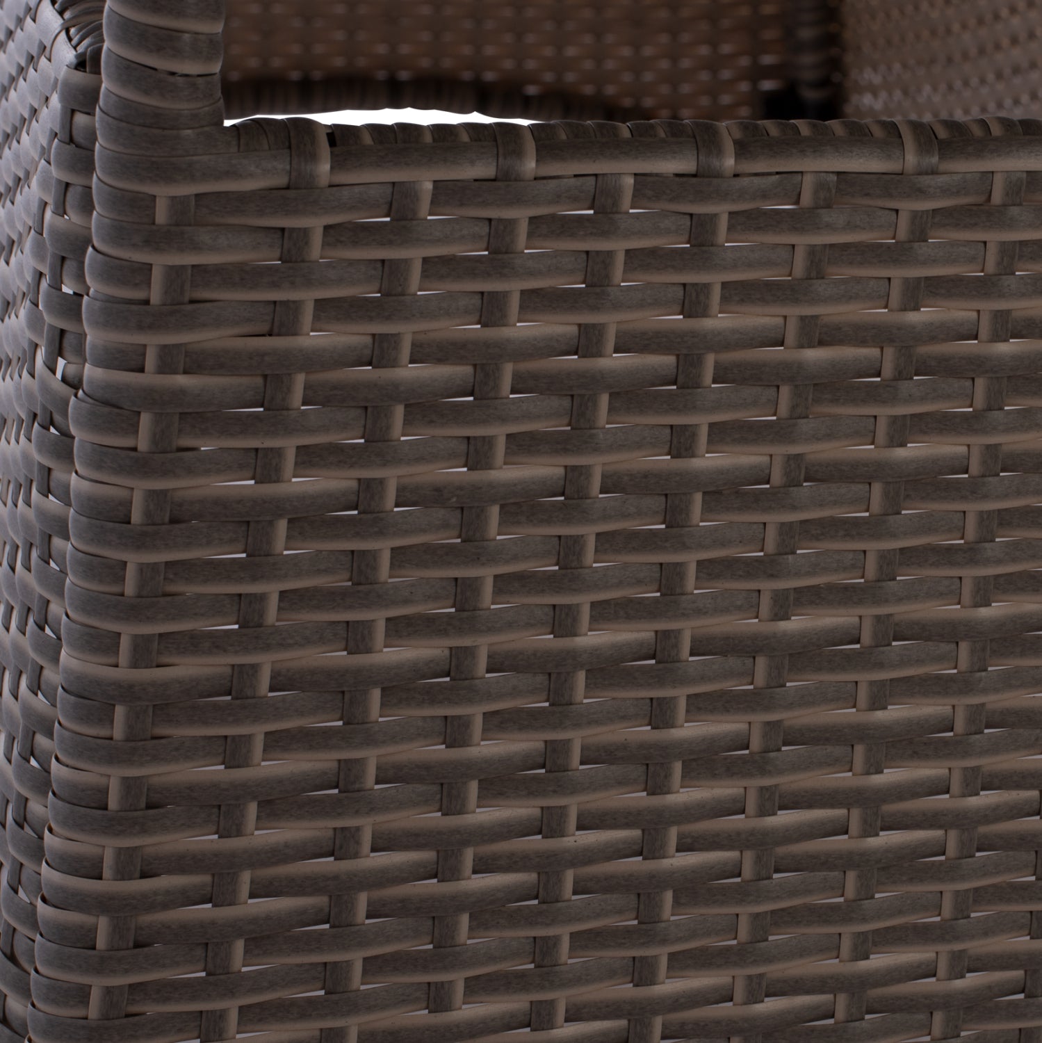 Маса метал/ратан Минск 150x90 -сив цвят