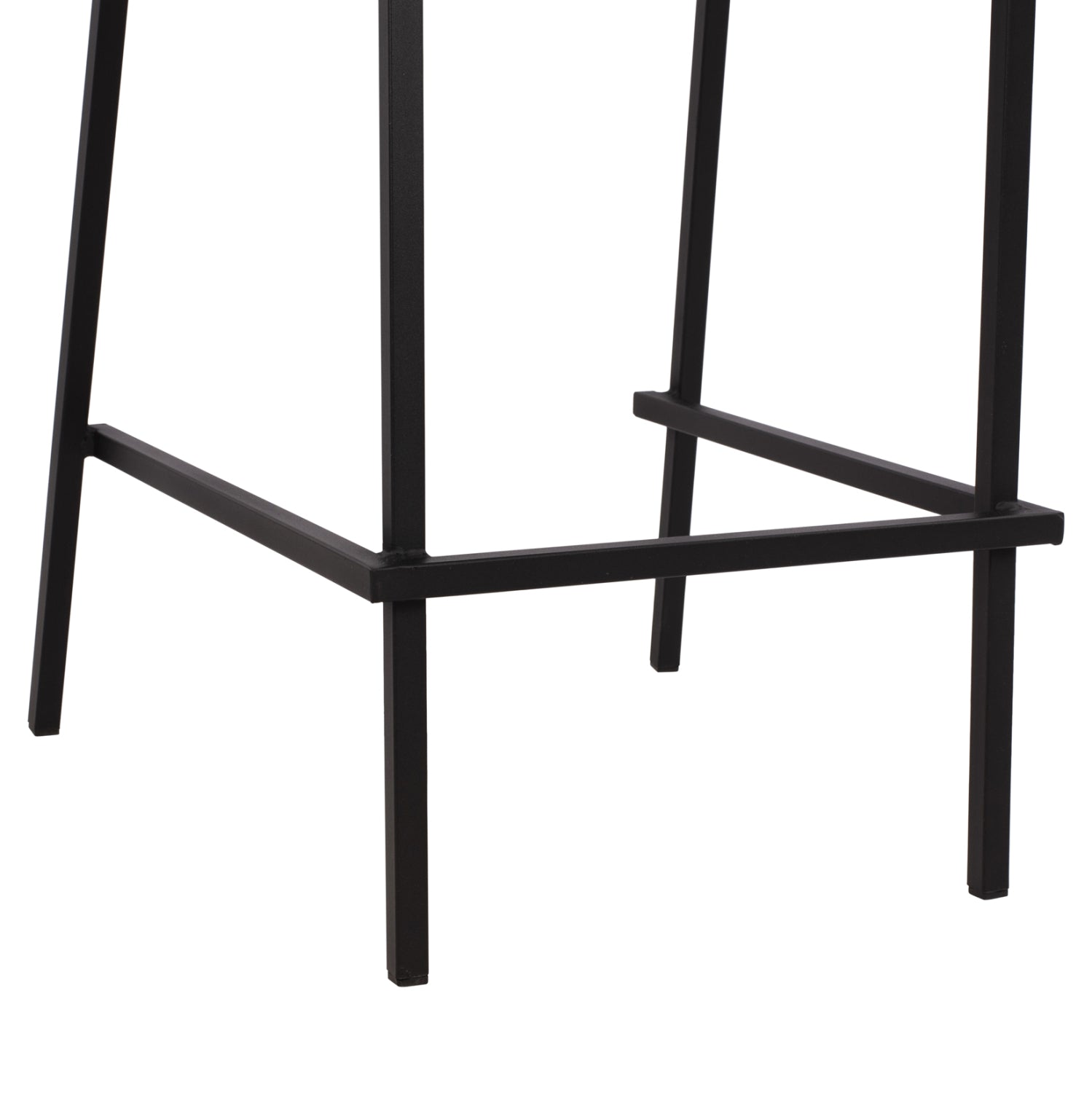 Метален бар стол Зета черен цвят 47x58x111