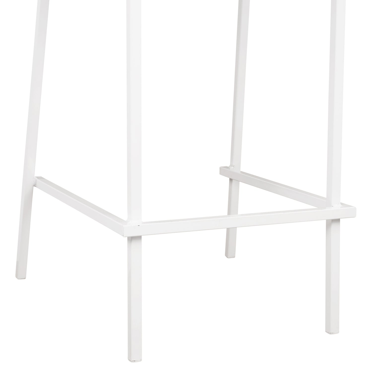 Метален бар стол Зета бял цвят 47x58x111