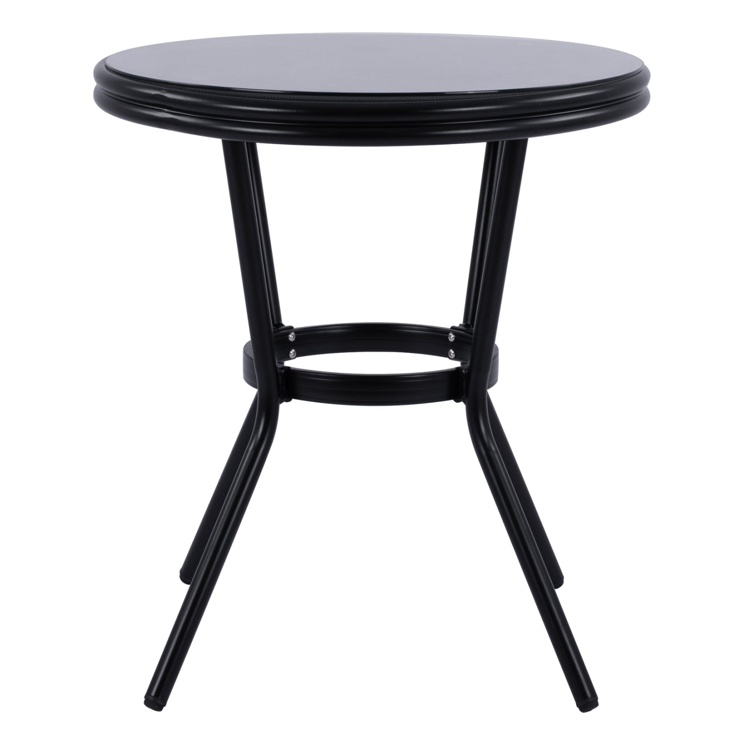 Маса Бамбо алуминиева кафяв цвят ф70см