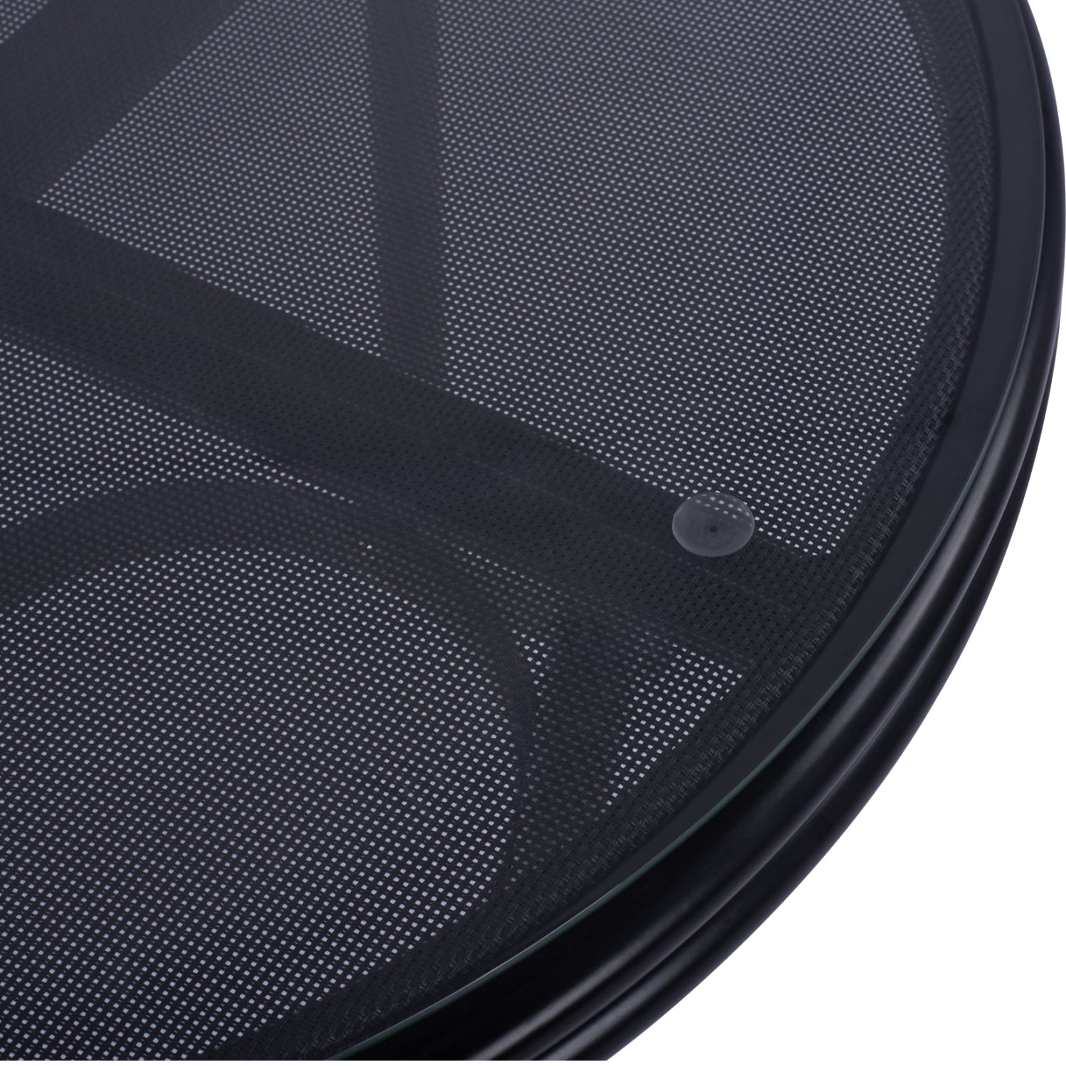 Маса Бамбо алуминиева кафяв цвят ф70см