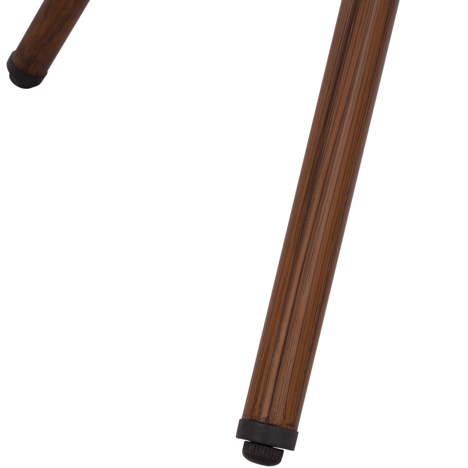 Маса Бамбо 70/70см алуминиева кафяв цвят