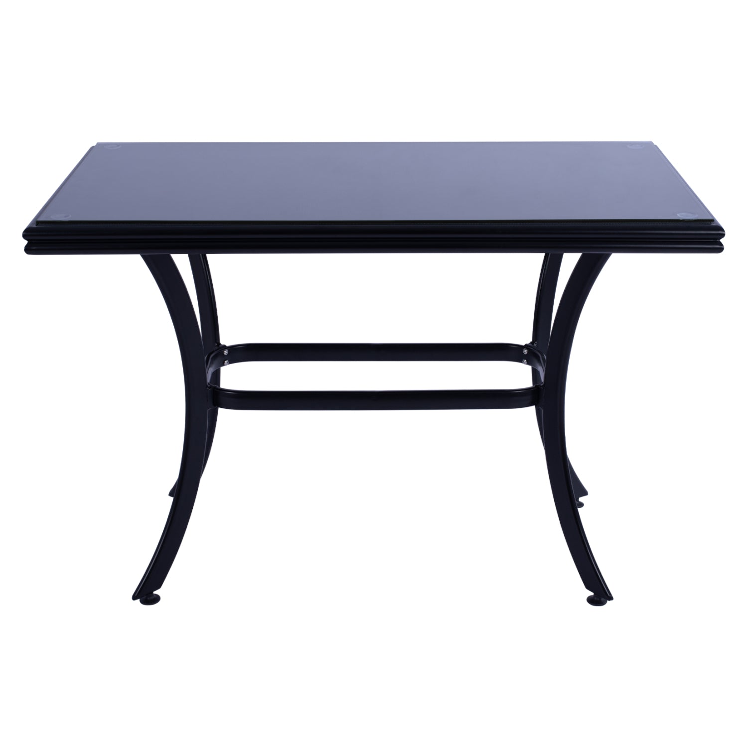 Маса Джаксън алуминиева -черен цвят 120/70/78