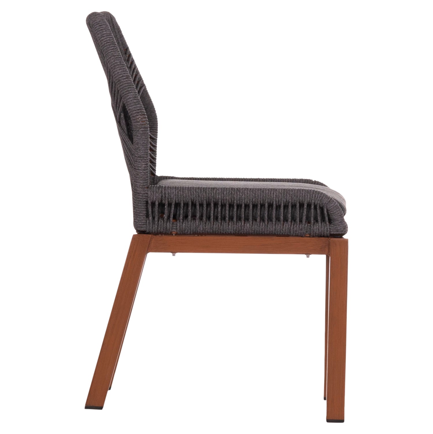 Стол Хауърд цвят кафяв-тъмно сив 55,5x60x84,5