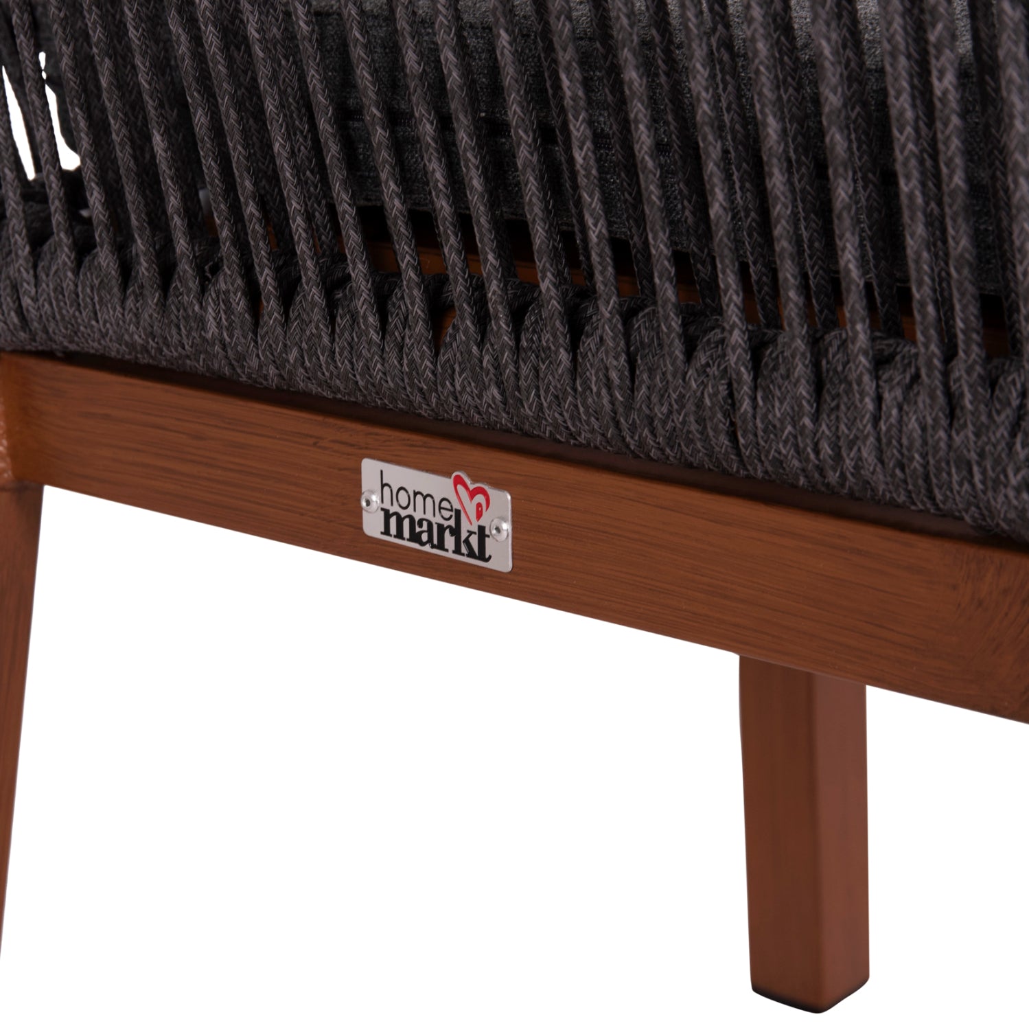 Стол Хауърд цвят кафяв-тъмно сив 55,5x60x84,5