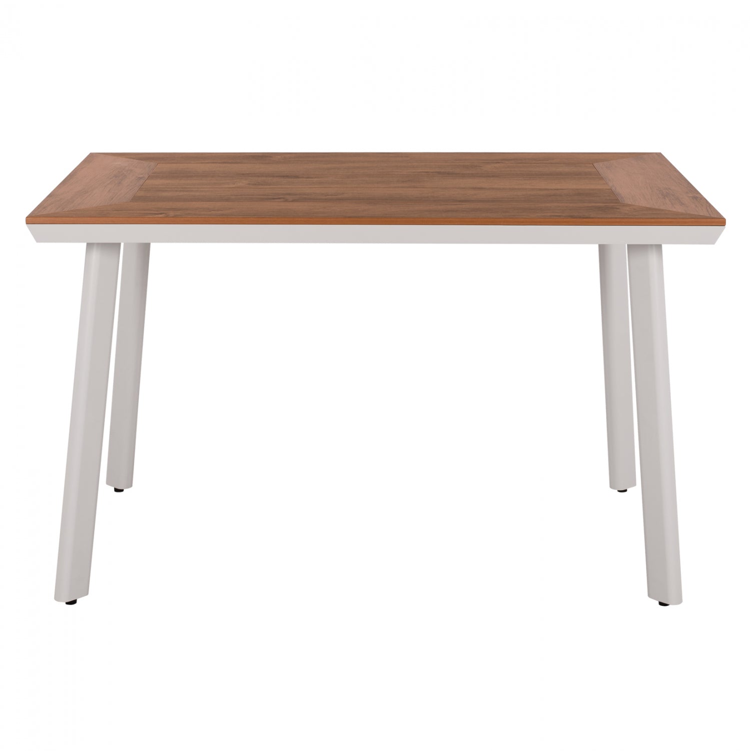 Алуминиева маса Taber с Polywood бял цвят 120x80x72.5см