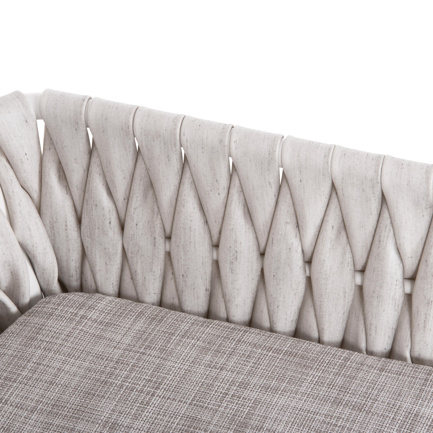 Кресло Алора бял цвят  56x56x80