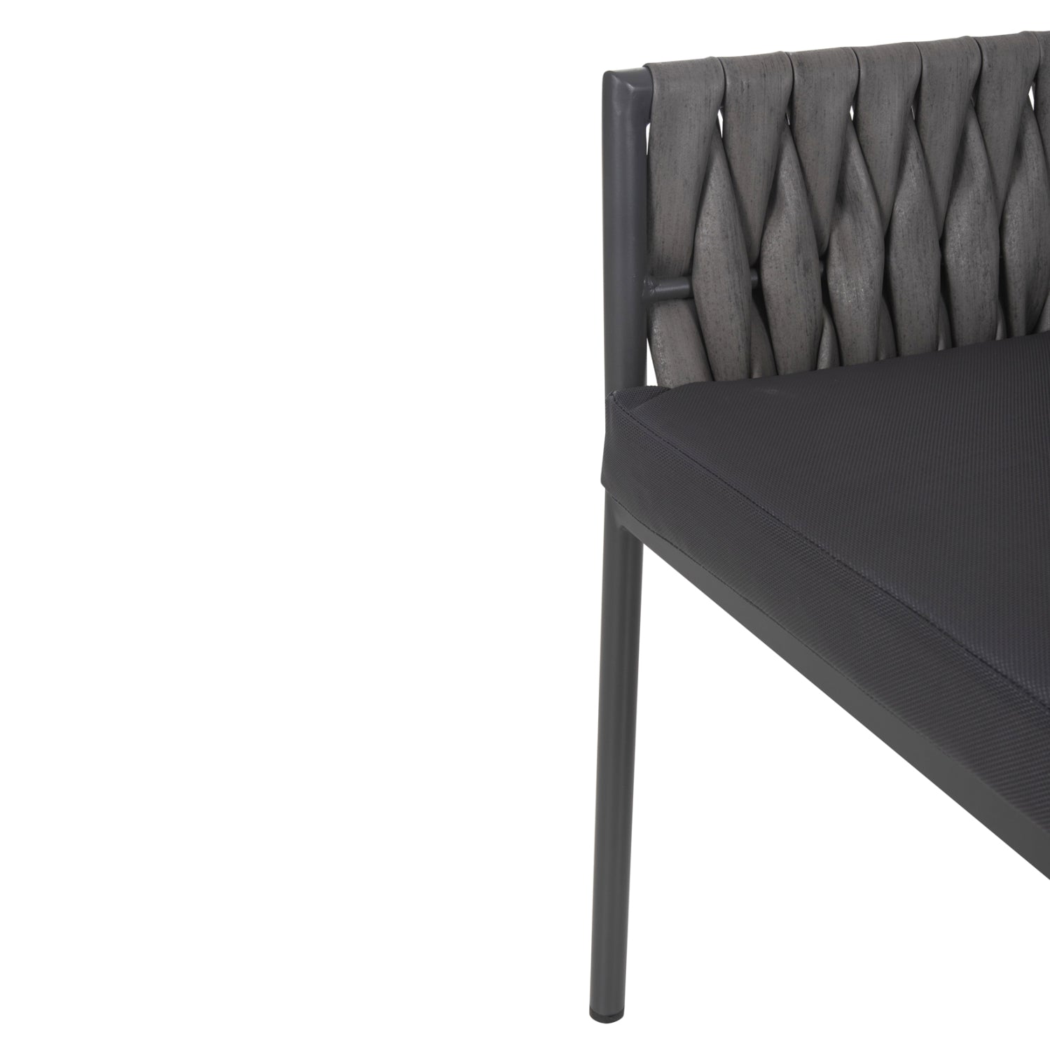 Кресло MARTIN алуминий  цвят антрацит  56x56x80