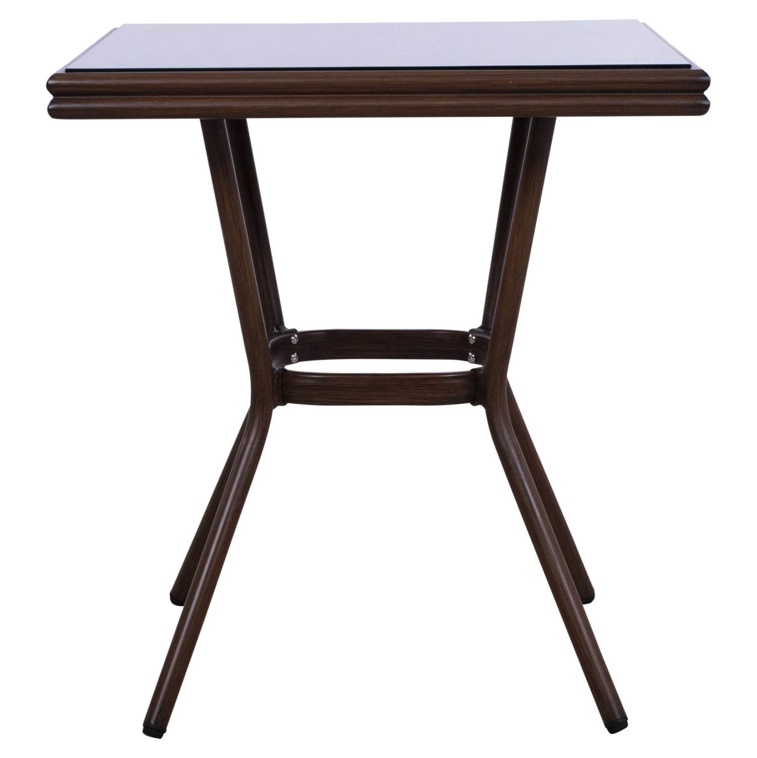 Градинска маса Харлоу 70x70 алуминиева-кафява