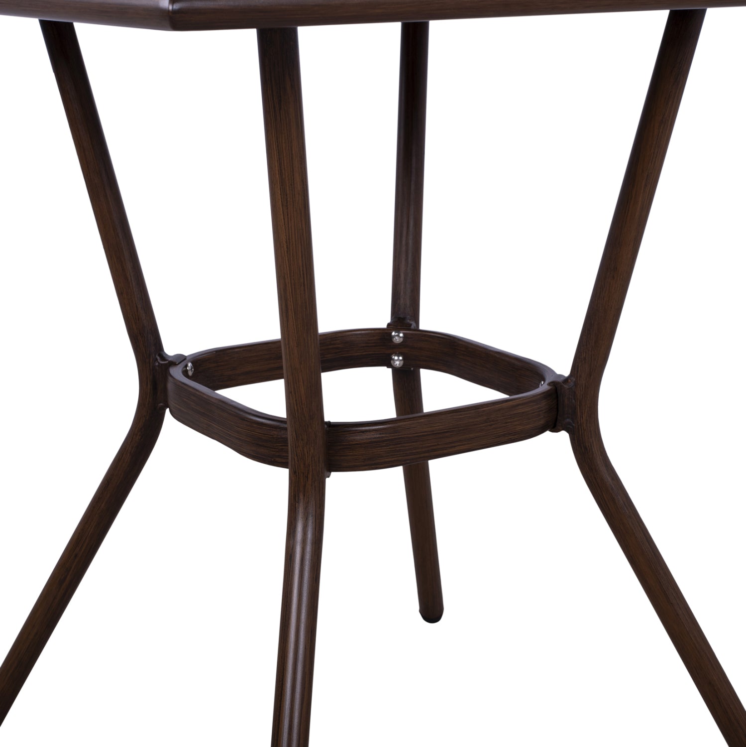 Градинска маса Харлоу 70x70 алуминиева-кафява