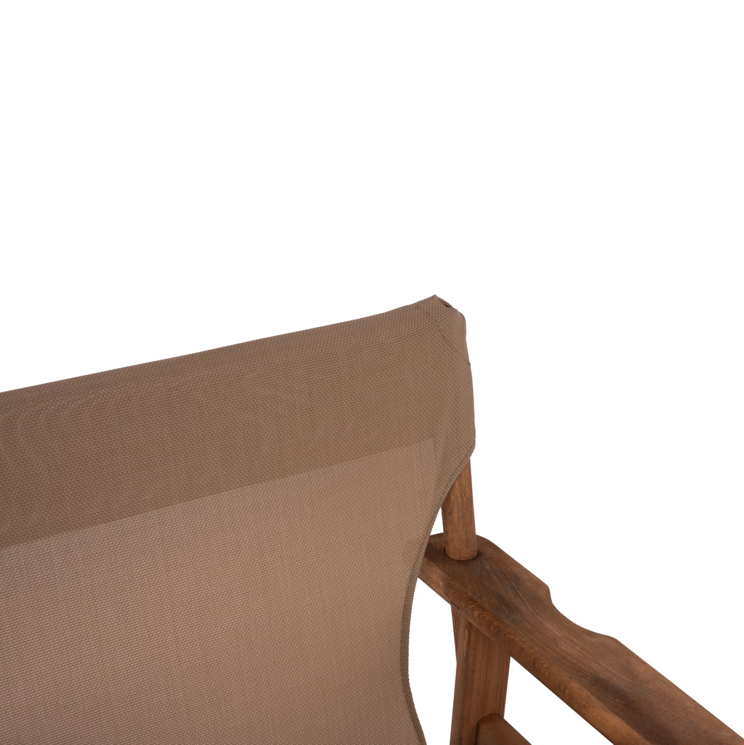 Режисьорски стол ЛЕМНОС орех с текстил мока КГ10368.04