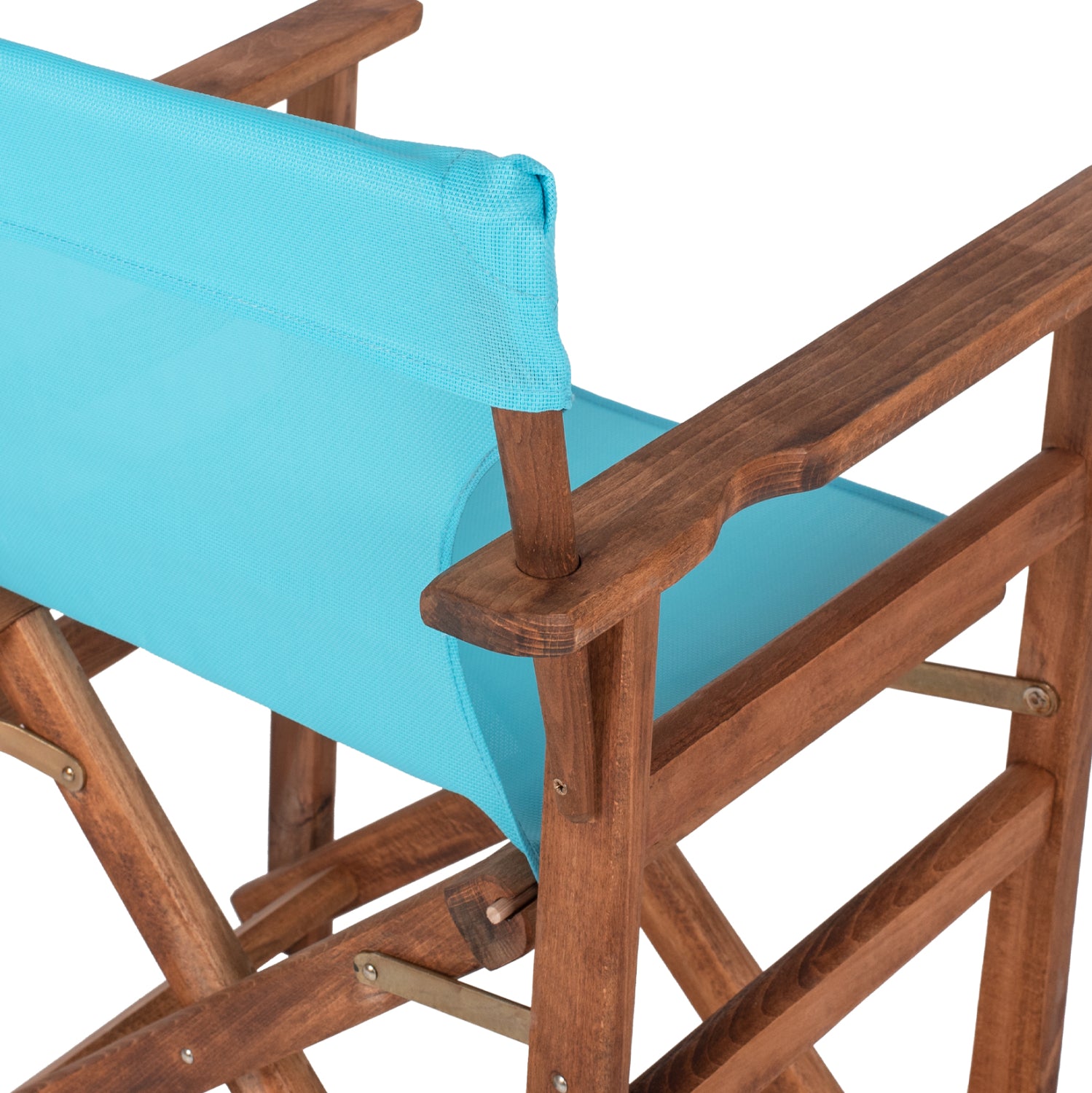 Директорски стол  LAKE орех син текстил КГ10368.08 57x54x88,5см.