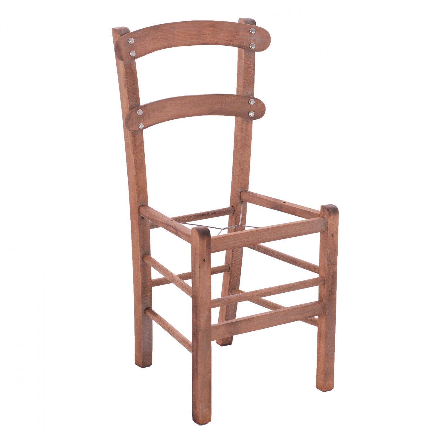 Основа за традиционен стол боядисана конструкция цвят орех